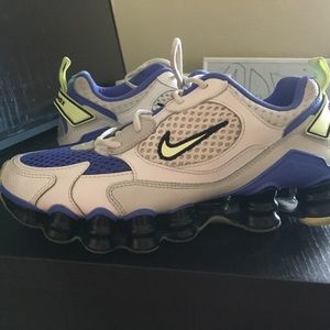 Nike Shox NZ Jacquard Black Green Pulse Running Shoes 807230-300 Mens Size 11